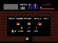 une photo d'Ã©cran de The Legend of Zelda sur Nintendo Nes